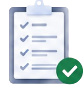 Expert reviewing a checklist